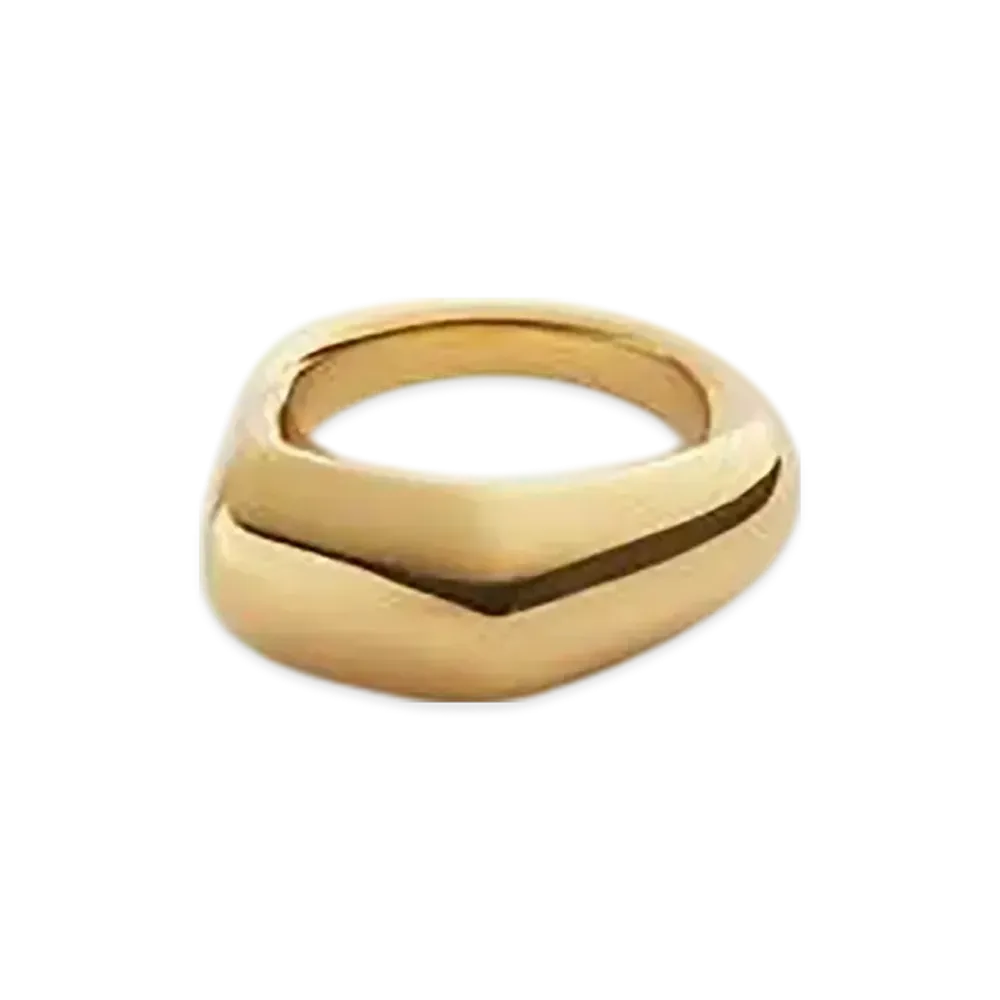 Bottega Veneta Small Fin Ring "Yellow Gold"