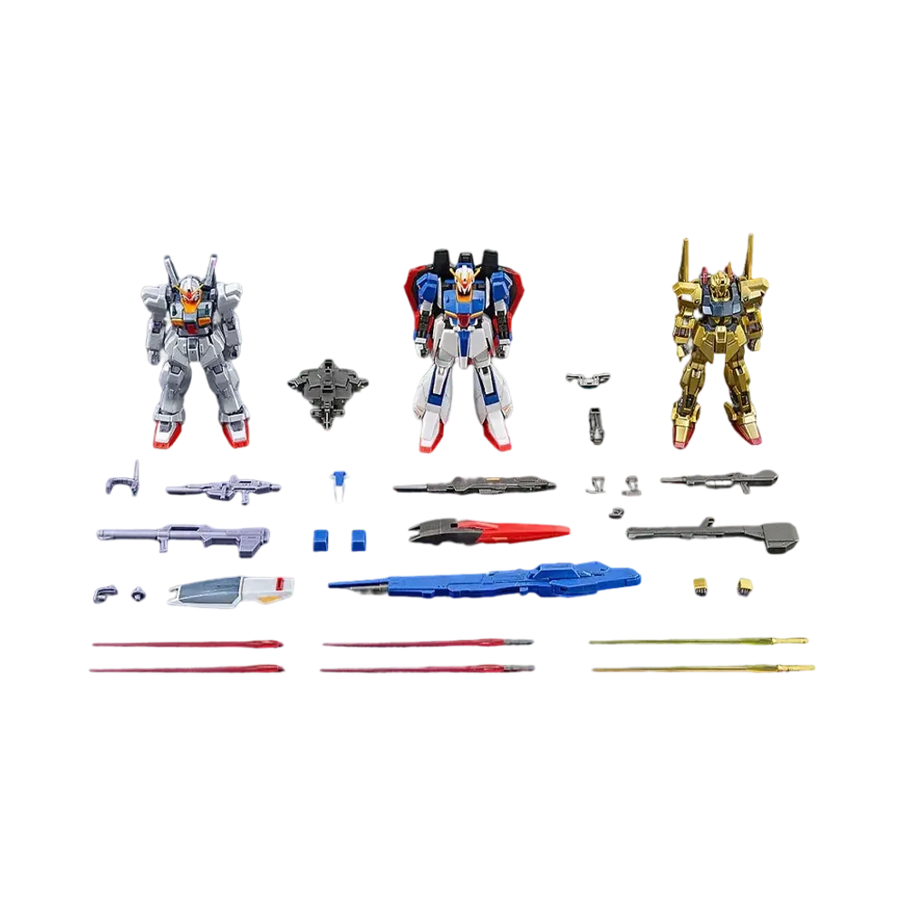 BANDAI "HIGH GRADE" -MOBILE SUIT Z GUNDAM- HG 1/144 Zeta Gundam [U.C.0088]/Hyakushiki/Gundam Mk-II (AEGO specification) set [Gryps Campaign Special Color] Gundam Base Limited