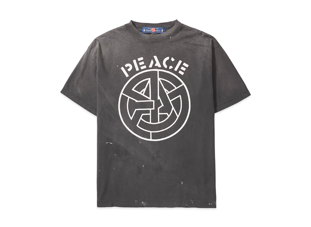 SAINT Mxxxxxx x blackmeans Bkm SS T-Shirt/Peace "Black"