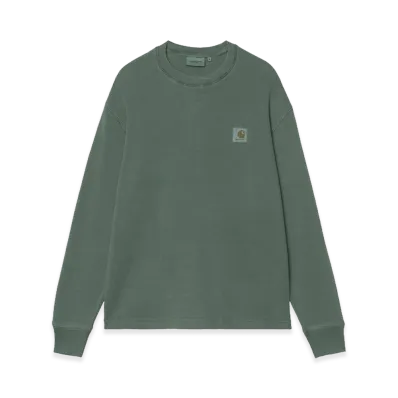 Carhartt WIP L/S Vista Waffle T-Shirt "Dark Scarab/Garment Dyed"