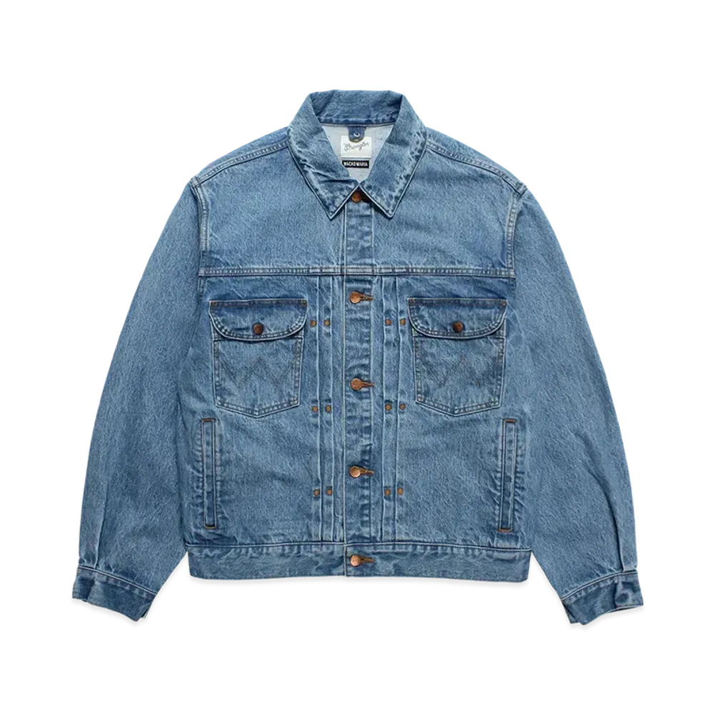 WACKO MARIA x Wrangler Washed Denim Trucker Jacket "Indigo"