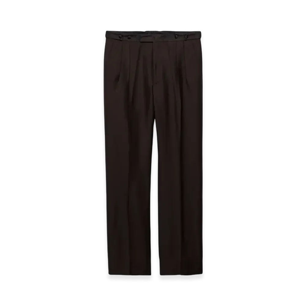 PRADA Mohair Wool Trousers "Ebony"