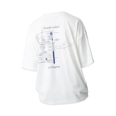 Ron Herman x TEAM Graphic Tee (No.2) "White"