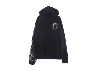 Chrome Hearts Multi Print Sleeve Stencil Pullover Hoodie "Black/White"