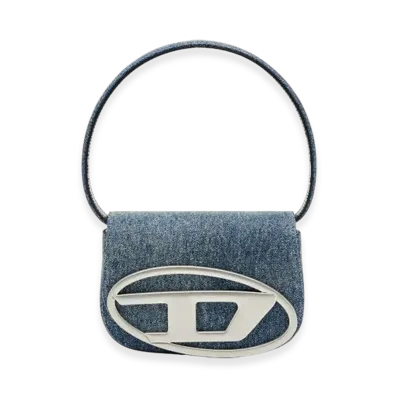 Diesel 1Dr 1Dr-Iconic Shoulder Bag In Solarised Denim "Blue"