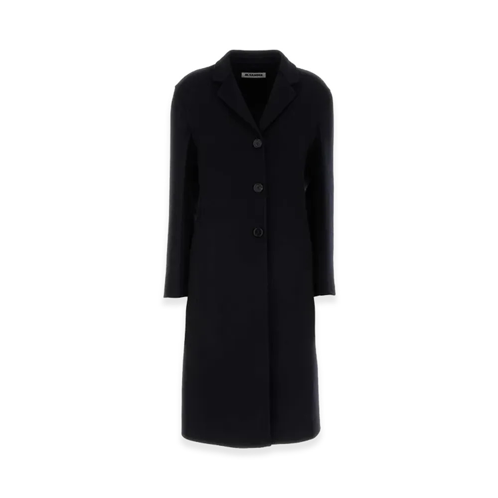 Jil Sander Women's Cashmere Blend Coat "Blue/Black"