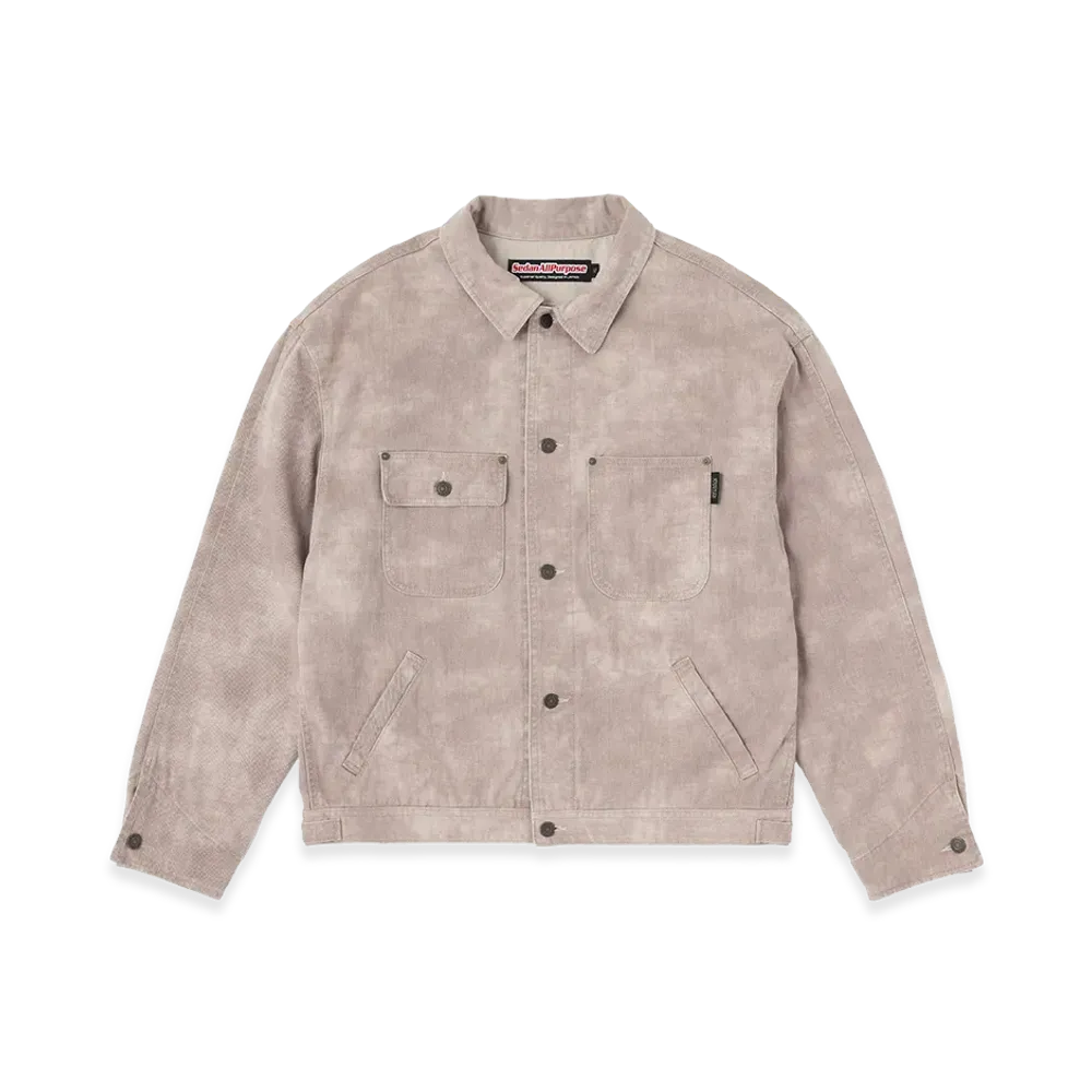 SEDAN ALL-PURPOSE Cotton Twill Denim Jacket "Worn Pink"