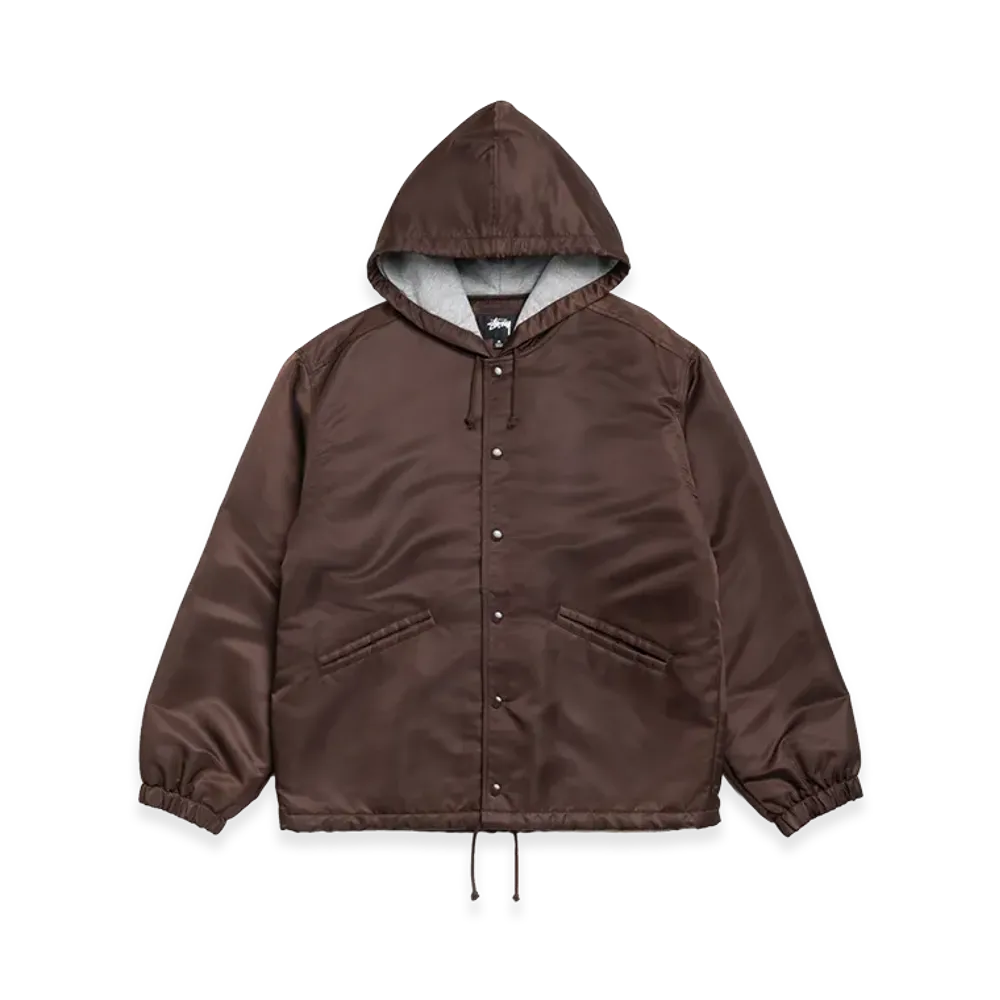 Stussy Hooded Coaches Jacket "Brown"