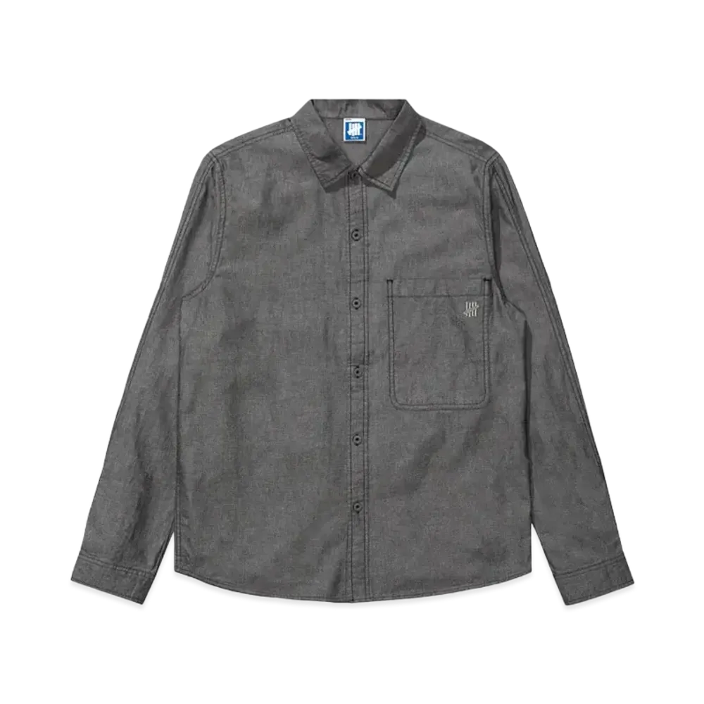 UNDEFEATED Chambray L/S Shirt "Black"