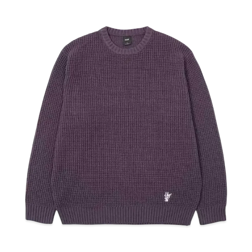 HUF Winter 24 1984 Crewneck Sweater "Raisin"