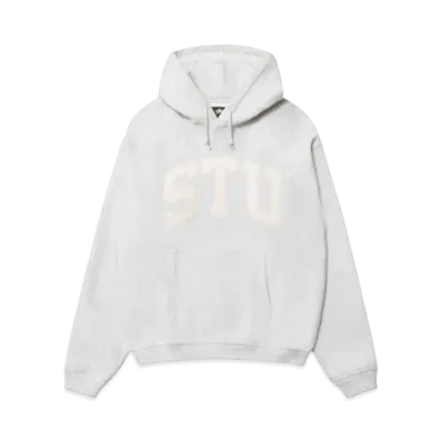Stussy Stu Applique Hoodie "Ash Heather"