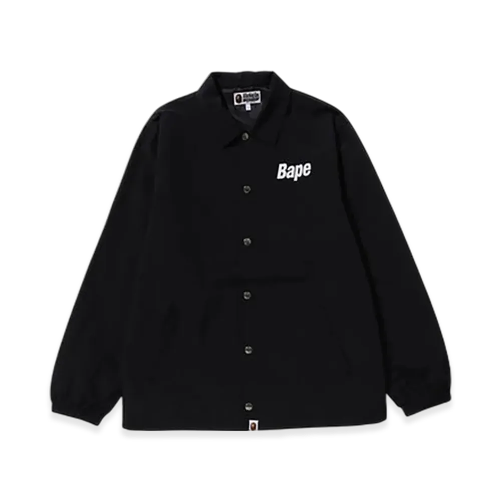 A BATHING APE Bape Logo Coach Jacket "Black"
