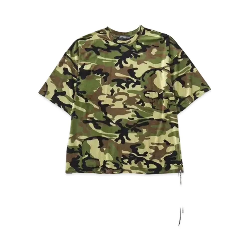 mastermind WORLD Boxy Velour Tee "Wood Land"