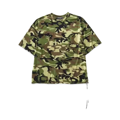 mastermind WORLD Boxy Velour Tee "Wood Land"