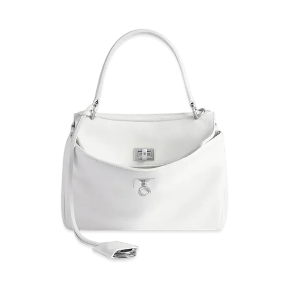 BALENCIAGA Rodeo Handbag Mini "Optic White"