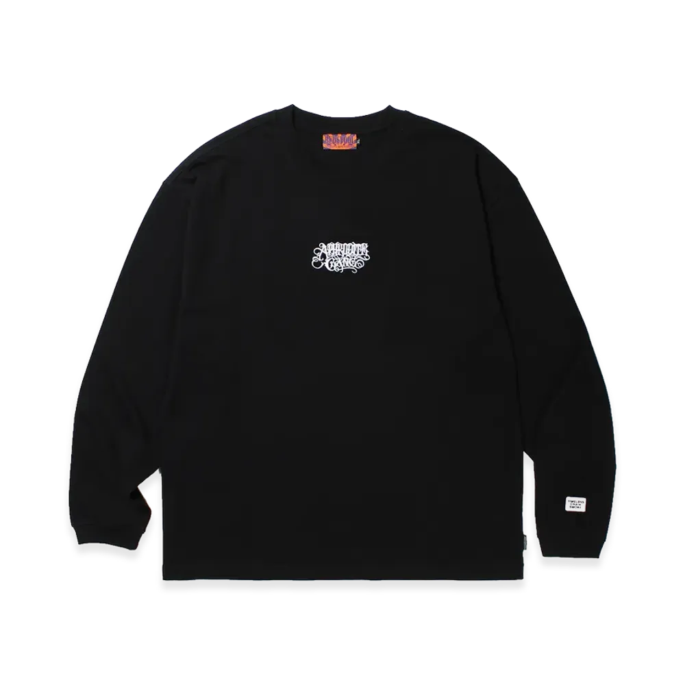 APHRODITEGANG Classic Logo Embroidery L/S Tee "Black"