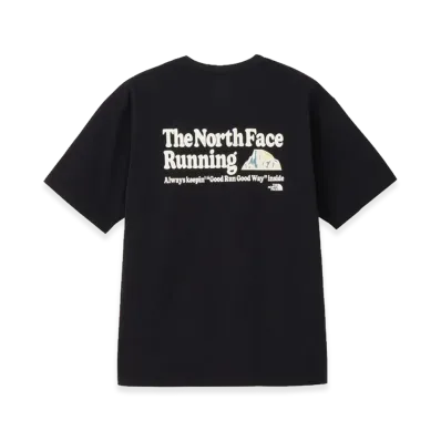 The North Face Short Sleeve Free Run ES Graphic Crew Unisex "Black"