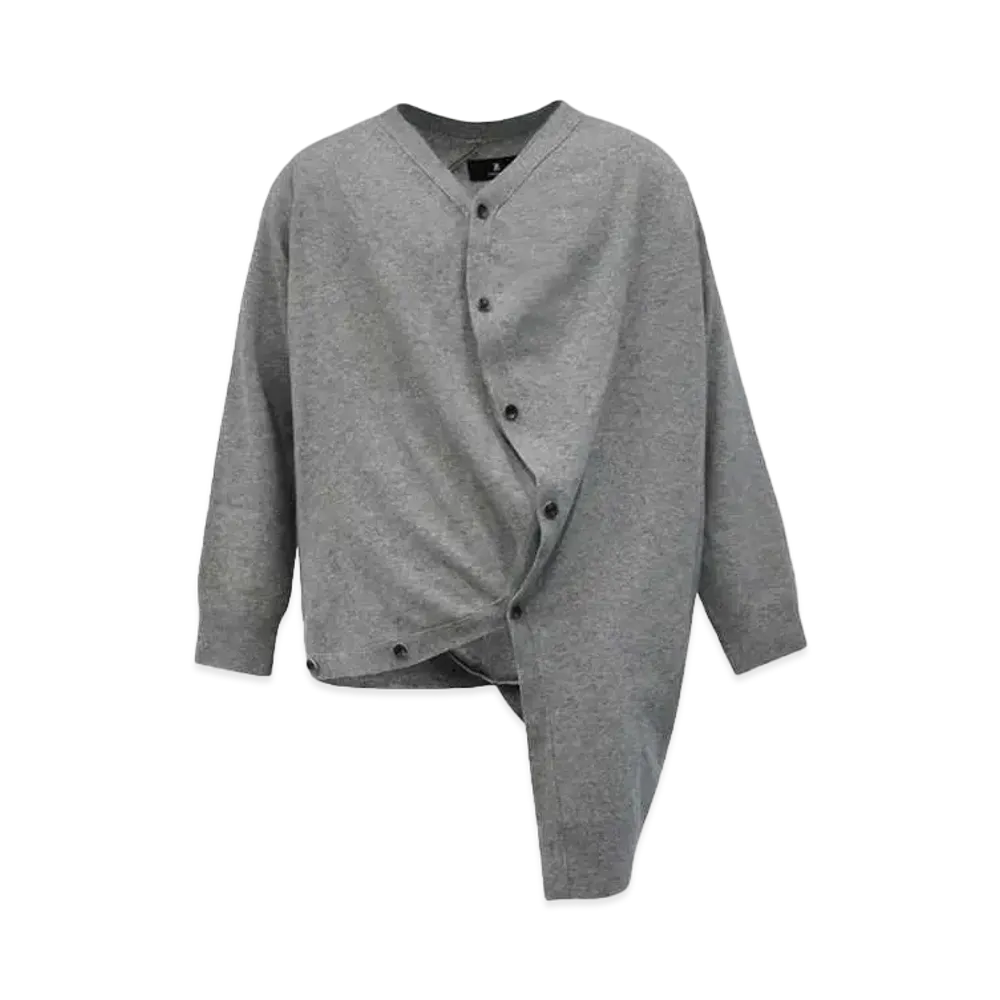 ANREALAGE Ball knit cardigan "Gray"