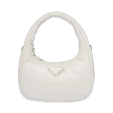 PRADA Soft Padded Nappa Leather Mini Bag "White"