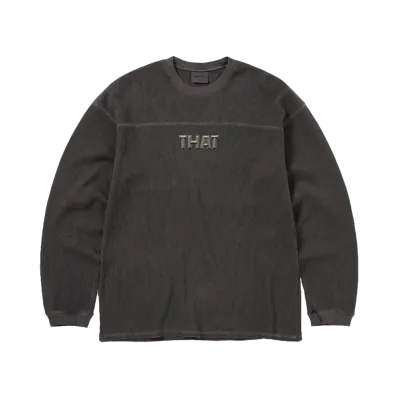 thisisneverthat THAT Waffle L/S Tee "Charcoal"