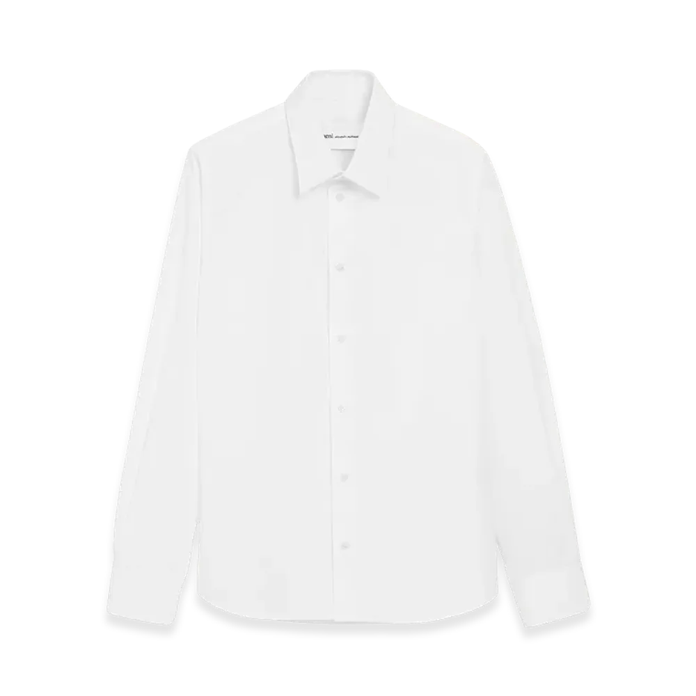 AMI PARIS Poplin Cotton Tailor Shirt "White"