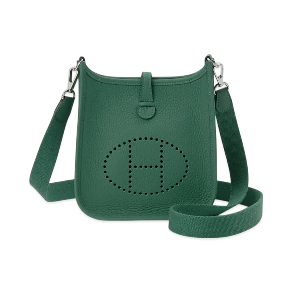 Hermes Evelyne 16 Shoulder Bag Silver-Tone Hardware "Vert Vertigo"