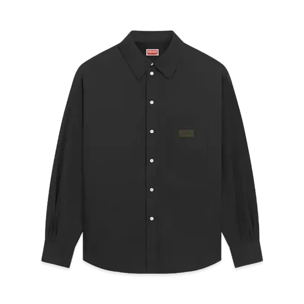 KENZO 'PARIS' Padded Two-Tone Shirt Jacket Unisex "Black"