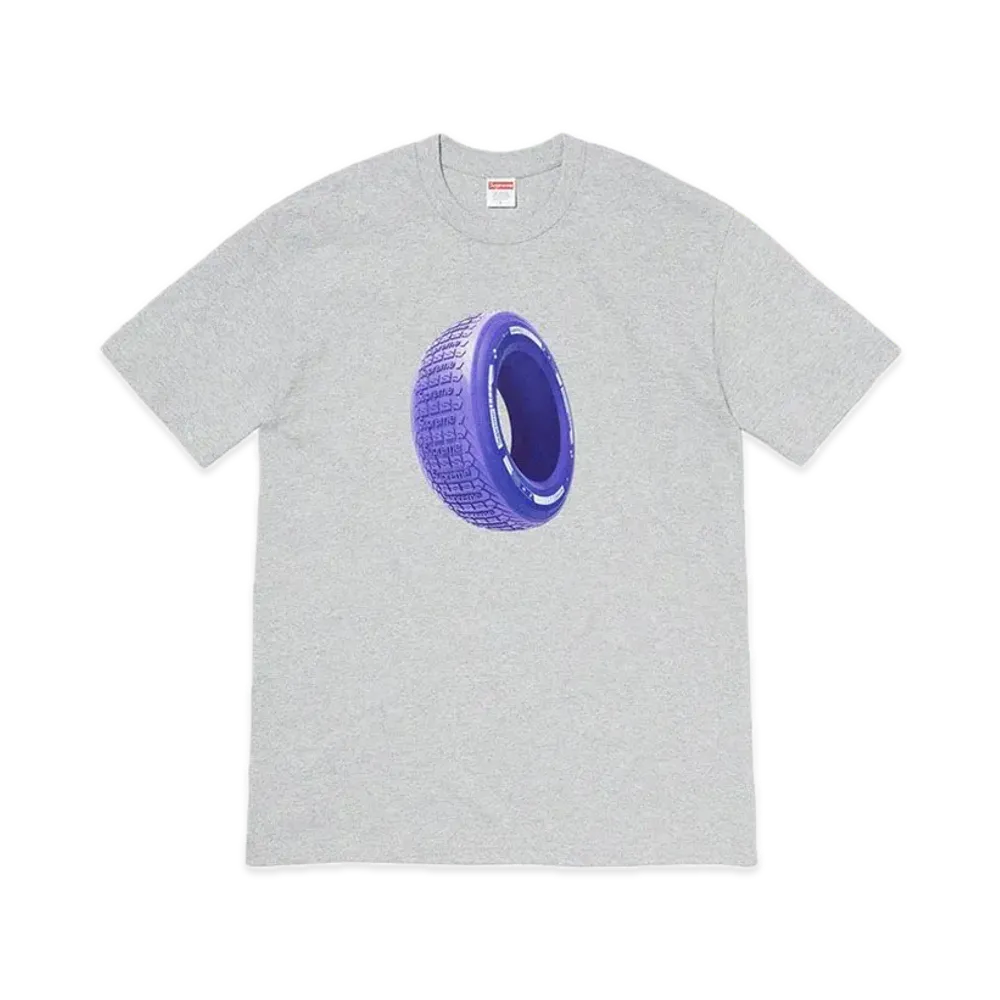 Supreme Tire Tee "Heather Grey"