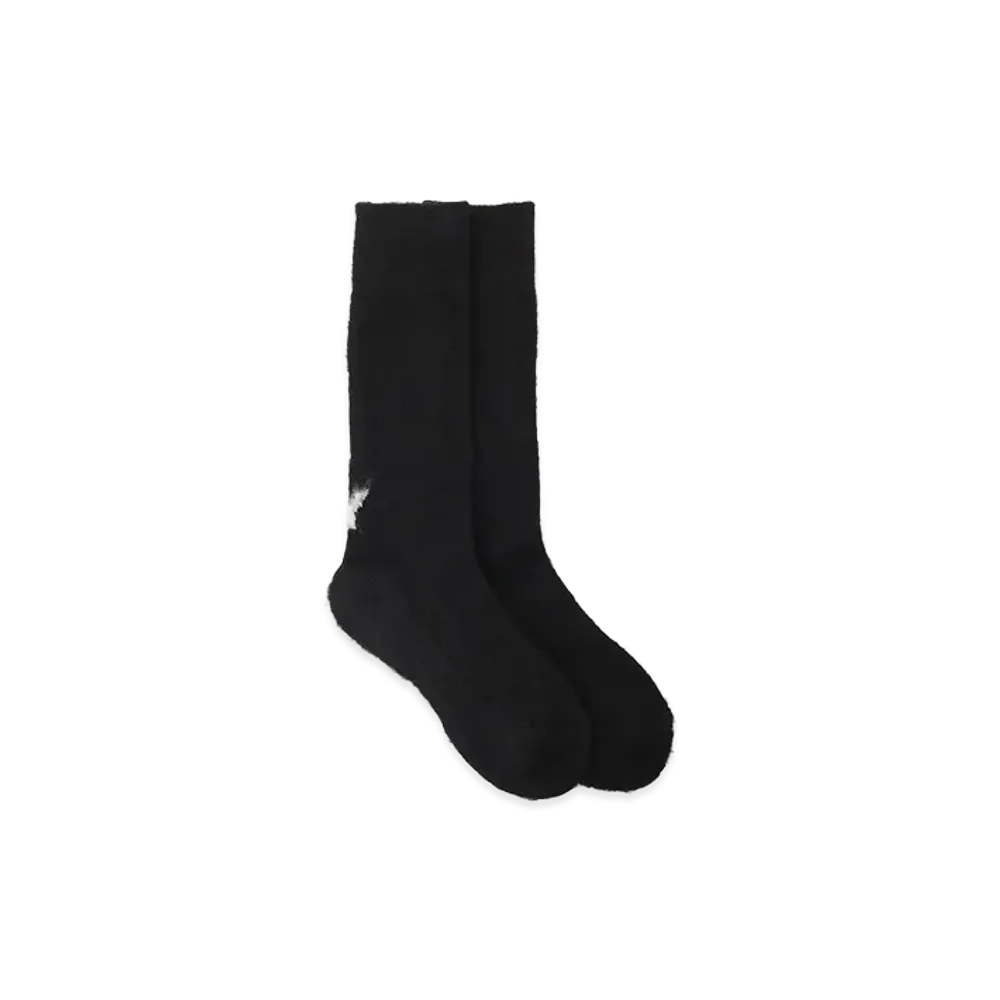 Y's x CHICSTOCKS Mohair Socks "Black"