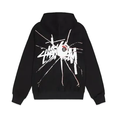 Stussy Shattered Zip Hoodie "Black"