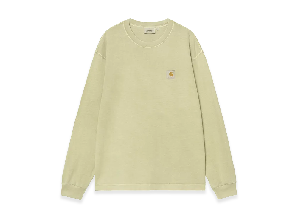 Carhartt WIP L/S Nelson T-Shirt "Gentle Green(Garment Dyed)"