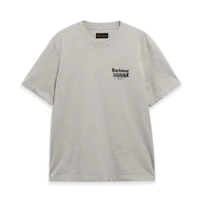 Barbour x BARACUTA All Nighter T-shirt (Oversized Fit) "Grey"