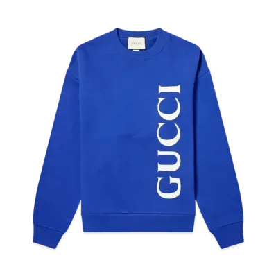 GUCCI Large Logo Crewneck Sweatshirt "Marino"