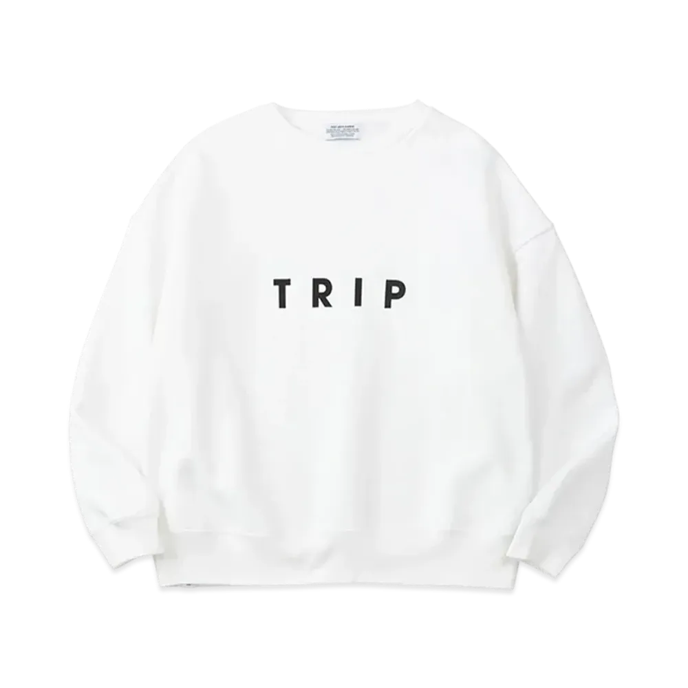 POET MEETS DUBWISE Trip Oversized Sweat 10Oz "White"