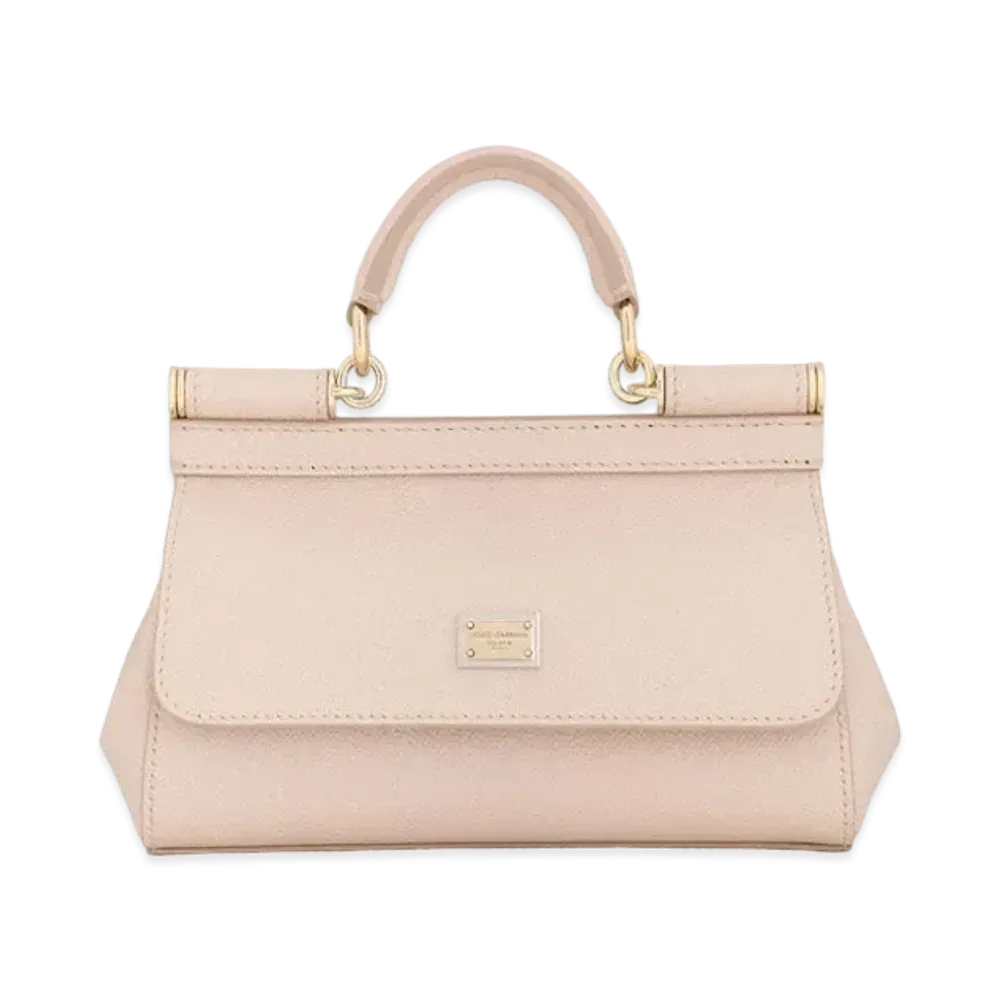 Dolce&Gabbana Sicily Bag Small Dauphine Calfskin "Pink"