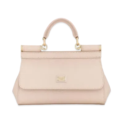 Dolce&Gabbana Sicily Bag Small Dauphine Calfskin "Pink"