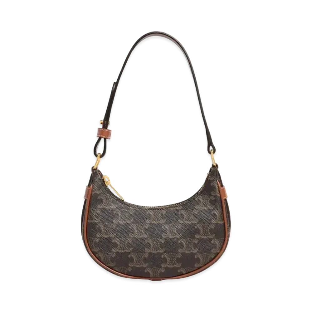 CELINE Mini AVA in Triomphe Canvas and Calfskin "Tan"
