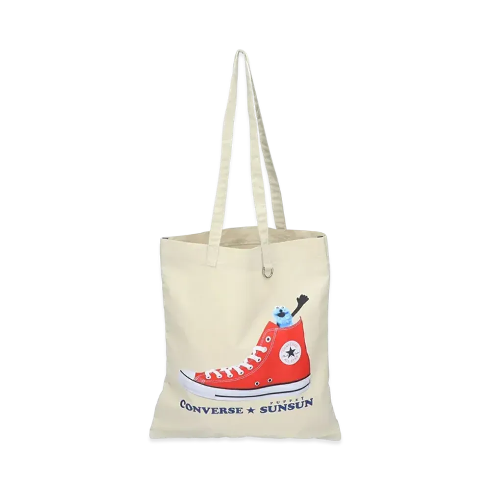 Converse x PUPPET SUNSUN Flat Tote Bag "Ivory"