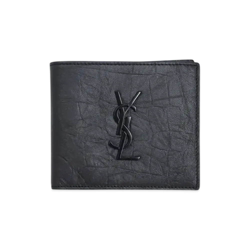 Saint Laurent Cassandre Bi-Fold Wallet "Black"