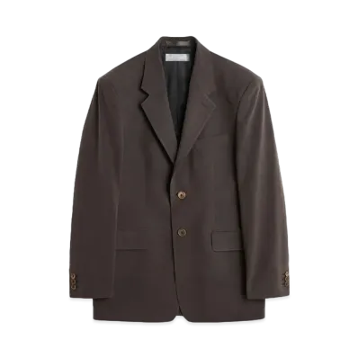 OUR LEGACY Vienna Blazer Futuristic Silk "Oak Brown"
