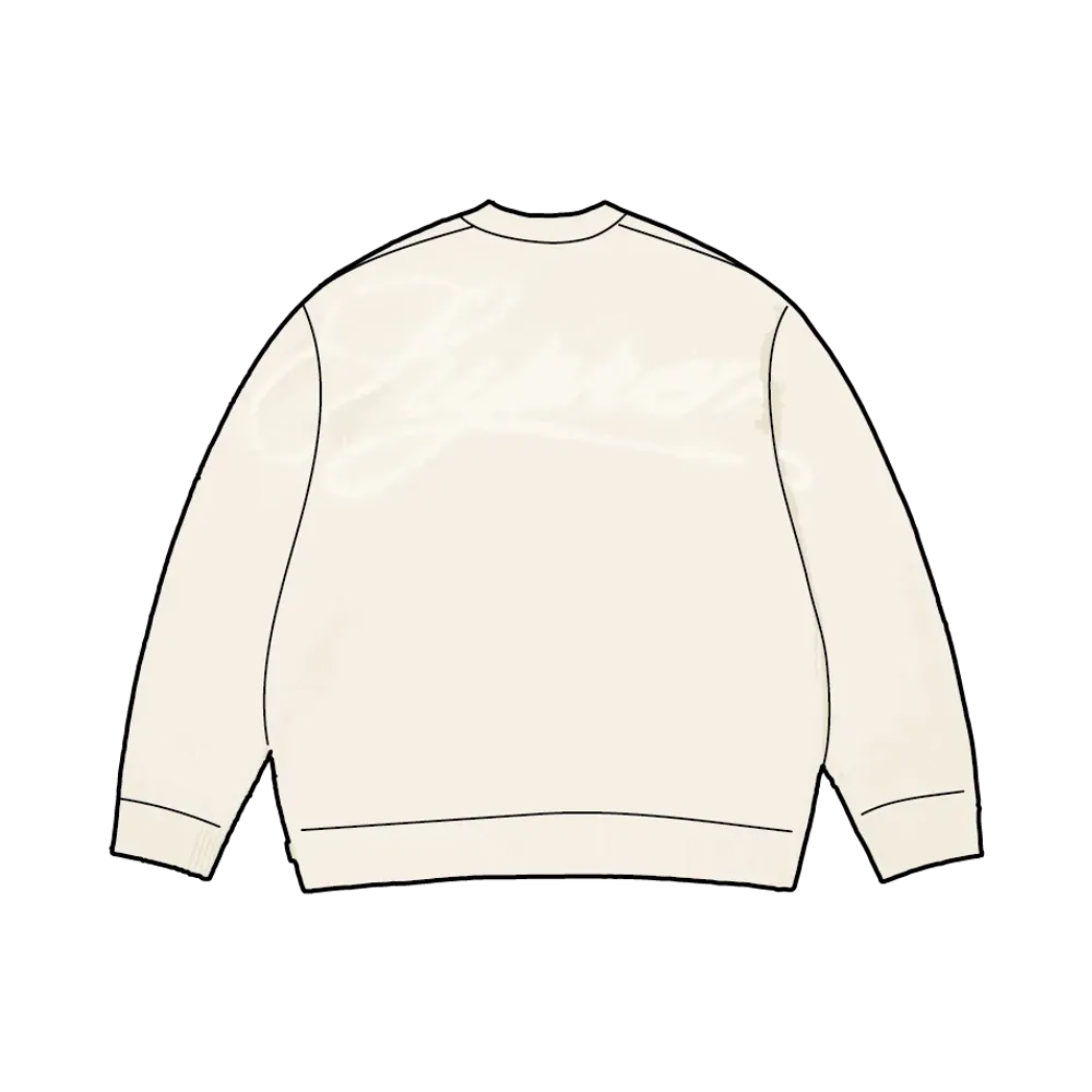 Supreme Angora Script Sweater "Ivory"
