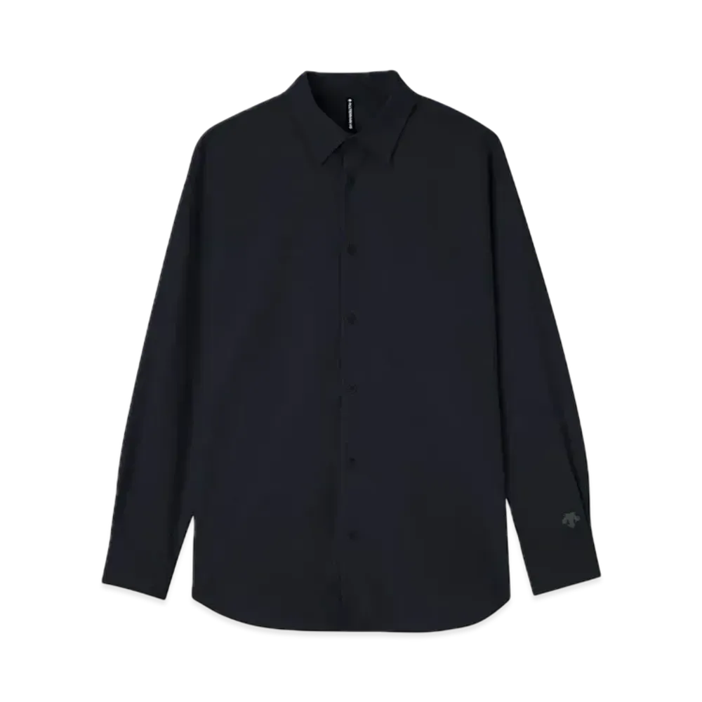 DESCENTE ALLTERRAIN Solotex Long Sleeve Regular Collar Shirt "Graphite Navy"