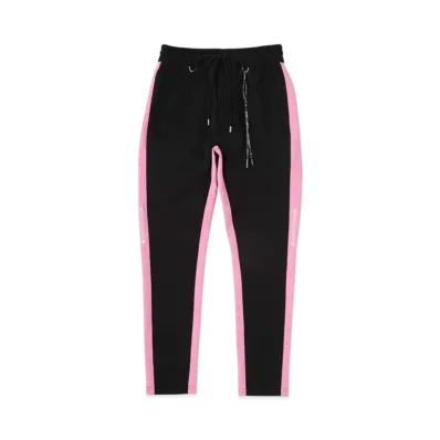 mastermind WORLD Slim Fit Track Pants "Black Pink"