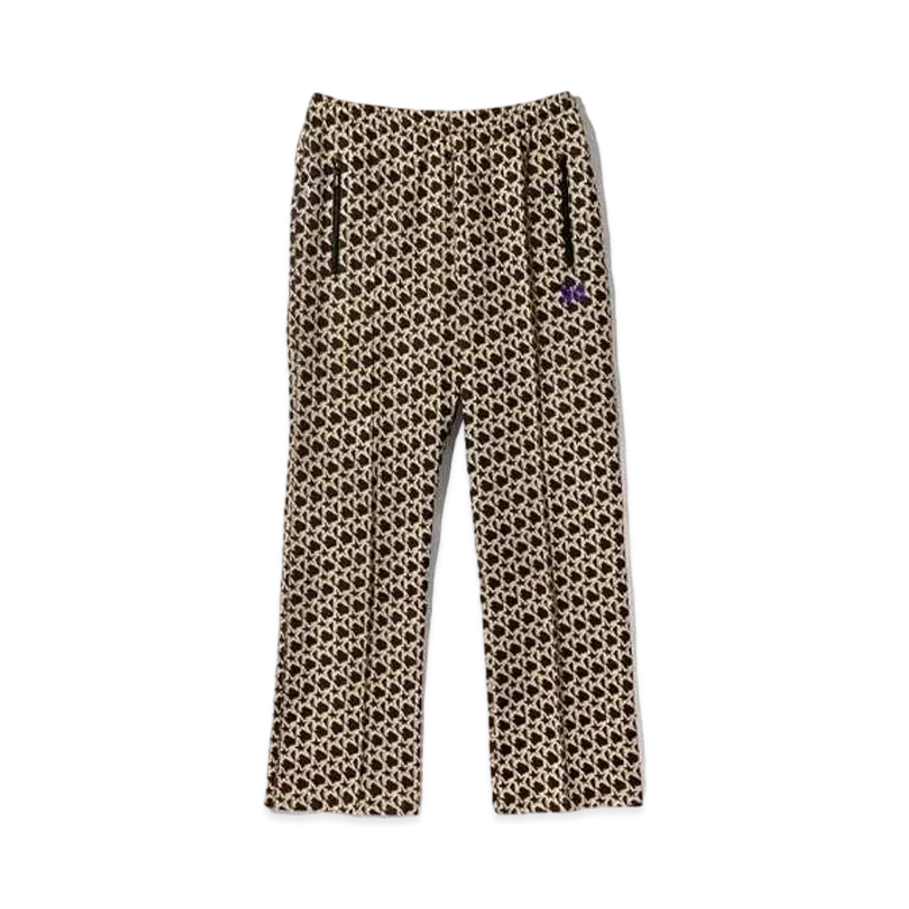 Needles Track Pant - Poly Jq. Star "Black/Beige"