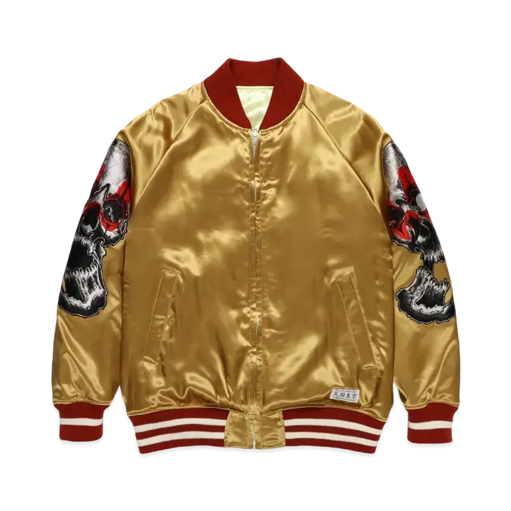 WACKO MARIA 56 TATTOO / REVERSIBLE SKA JACKET "Gold/Yellow"