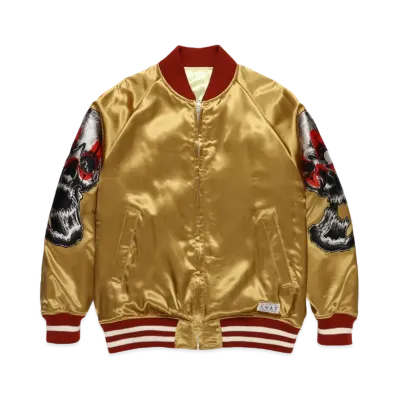 WACKO MARIA 56 TATTOO / REVERSIBLE SKA JACKET "Gold/Yellow"