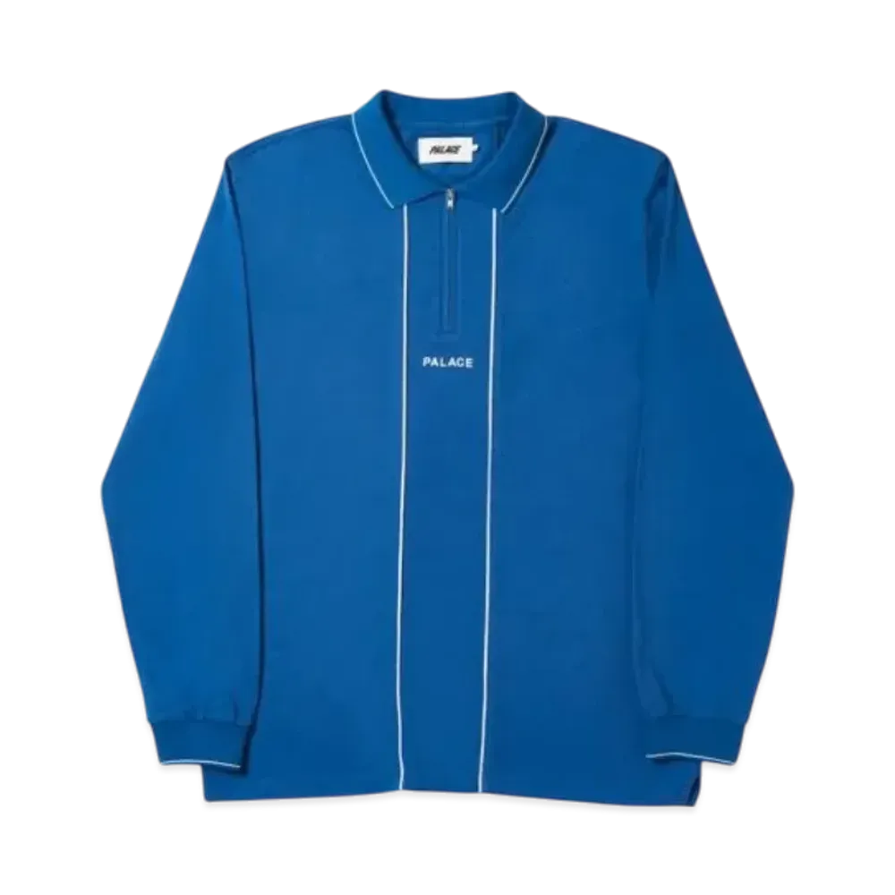 PALACE Liner Longsleeve Polo "Blue"