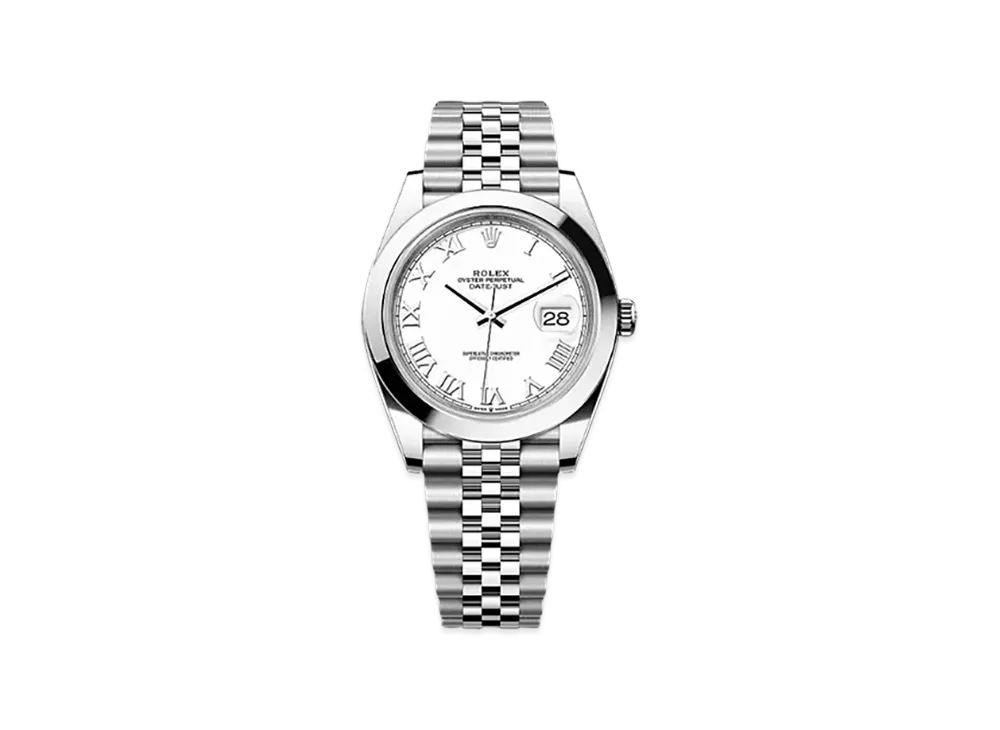 ROLEX Datejust 41 Oystersteel & Yellow Gold "White"