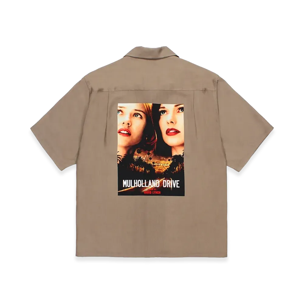 WACKO MARIA Mulholland Drive / 50's Open Collar Shirt "Brown"