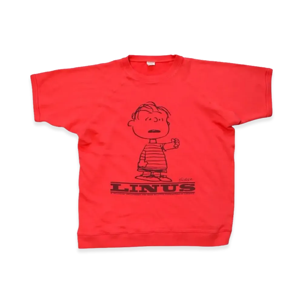 SAPEur x PEANUTS Linus S/S Sweat "Pink"